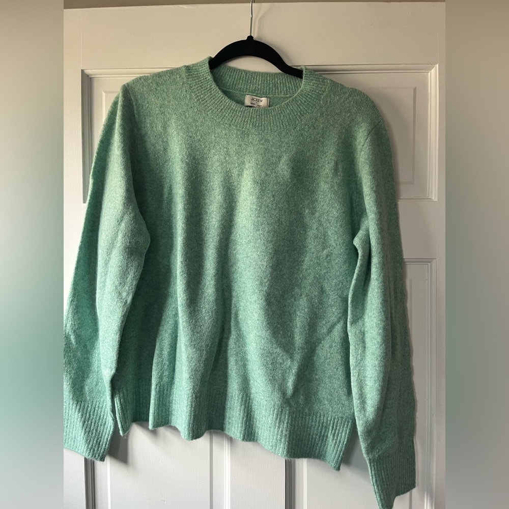 J. Crew teal Crew Neck Sweater